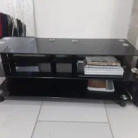 ۲ عدد میز  TV تلویزیون چوبی و میز شیشه ای مشکی ترک|میز تلویزیون|مشهد, گلبرگ|دیوار