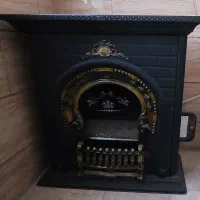 بخاری طرح شومینه استیل خزر