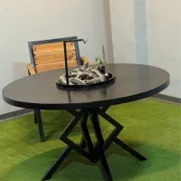 میز باغی میز گرد میز فلزی|میز و صندلی غذاخوری|ماهدشت, |دیوار