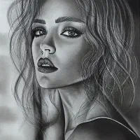 تابلو سیاه قلم هایپرئال