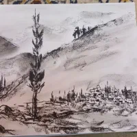 نقاشی با ذعال