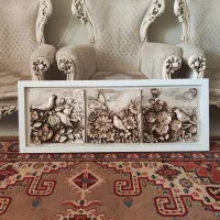 تابلو پرنده و گل