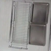 آبچکان آویز دیواری استیل بهینا|آب‌چکان و نظم‌دهنده ظروف|ازنا, |دیوار