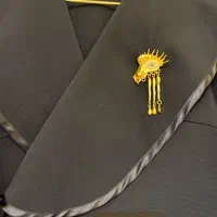 شومیز ساده مجلسی با گل سینه اسکیاپارلی