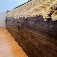 تخت دونفره وتکنفره باکس دار یک شکل|تخت و سرویس خواب|گرگان, |دیوار