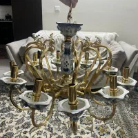 لوستر ۱۰ شاخه تمیز سالم