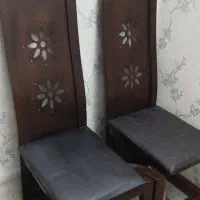 میز ناهارخوری چهار نفره شیشه گرد|میز و صندلی غذاخوری|مشهد, عسگریه|دیوار