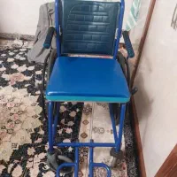 ویلچر حمامی آلومینیومی با تشک پلی اتلین