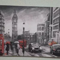 تابلو و ساعت|تابلو فرش|منجیل, |دیوار