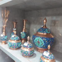 قندان و گلدان مسی اقساط ۲۴ماهه بازنشسته|صنایع دستی و سایر لوازم تزئینی|تبریز, |دیوار