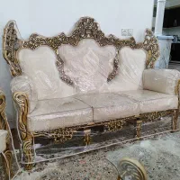 مبل 7نفره درحدنو حتی مناسب جهیزیه دارای کاور|مبلمان خانگی و میز عسلی|اصفهان, شفق|دیوار