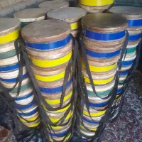 تبل بچه گانه.باپوست بز.ورق گالوانیزه.رنگ  کوره ای