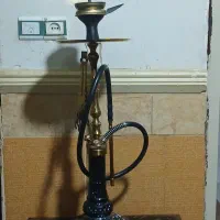 قلیان برنجی زردطلایی  قیمت 5ملیون