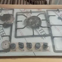 اجاق گاز ۵شعله رو میزی صفحه استیل توکار نو آکبند|اجاق گاز و لوازم برقی پختوپز|سمنان, |دیوار