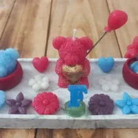 مجموعه شمع وارمر خرس و ترئینی