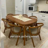 ولارنا میز ناهار خوری لوکارنو هنرِ چوب خم