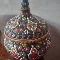 شکلات خوری مینا کاری ۴۰۰ هزار ۷عدد پیاله ۳۰۰