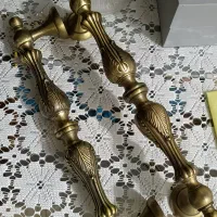 دستگیره دو عددی تمام برنج نقش دار.لاکچری وشیک|مصالح و تجهیزات ساختمان|تهران, قلهک|دیوار