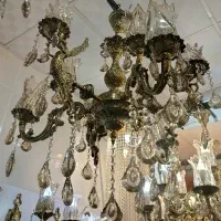 انواع لوستر و کنار سالنی برنزی|صنایع دستی و سایر لوازم تزئینی|قم, باغ کرباسی|دیوار