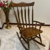 صندلی راک چوب گردو با رکه چوب با با فاکتور