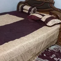 سرویس خواب دونفره کامل با میز آرایش و پاتختی|تخت و سرویس خواب|شیراز, پودنک|دیوار