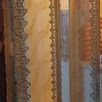 بوفه میز کنسول با سنگ روش وآینه بخاری