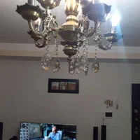 لوستر برنجی ۵ شاخه|لوستر و چراغ آویز|اندیشه, اندیشه فاز ۱|دیوار