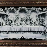 تابلو فرش دست بافت شام اخر