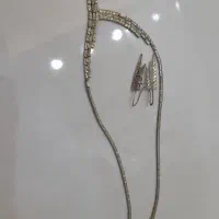 گردنبند و گوشواره نقره