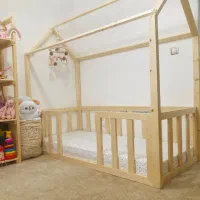 تخت مونته سوری کودک تخت چوبی