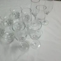 ۶عددجام عسل  ۶عددبستنی خوری کریستال