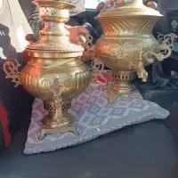 سماور قدیمی برنجی ورق سنگین