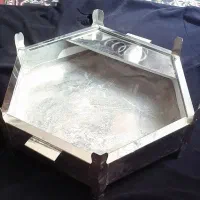 چراغ نفتی قدیمی ومنقل و  قفس وچراغ کوچک۱۰۰ساله