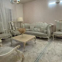 مبل سلطنتی استیل وناهار خوری و بوفه و آینه کنسول