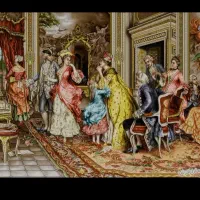 تابلو فرش ابریشم