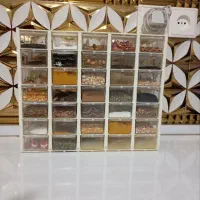 جا ادویه 35عددی|ظروف نگهدارنده، پلاستیکی، یک‌بارمصرف|جوانرود, |دیوار