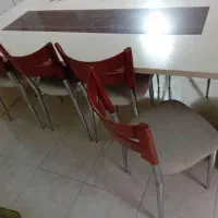 میز نهارخوری ۶-۸ نفره و کنسول ست