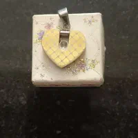 آویز قلب استیل قدیمی زنانه فروشی