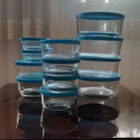 ظرف شیشه بادرب پلاستیک ژلاتینی