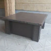 میز پذیرایی جلو مبلی صفحه شیشه یی