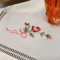 رانر  گلدوزی ژوردوزی شماره دورزی|پرده، رانر، رومیزی|تبریز, |دیوار