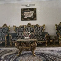 مبلمان ۹ نفره سلطنتی میز ناهارخوری خوری و میز عسلی|مبلمان خانگی و میز عسلی|بومهن, |دیوار