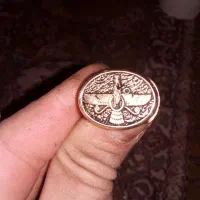 انگشتر زیبا با نگار اهورا