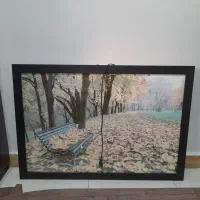 جلومبلی وتابلو کارکرده ولی سالم|مبلمان خانگی و میز عسلی|رشت, پیرکلاچای|دیوار