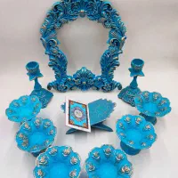 ست آینه و شمعدان و جام هفت سین