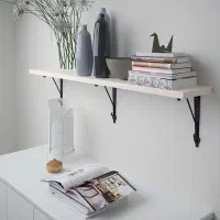 قفسه صورتی چوبی|کتابخانه، شلف، قفسه‌های دیواری|مشهد, فرهنگ|دیوار