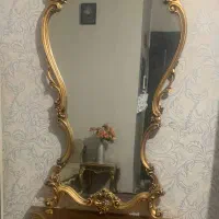 اینه و گنسول  طلایی چوبی ترک فقط ۶۰۰۰۰۰۰