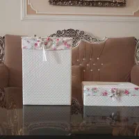 جای دستمال کاغذی و سطل آن