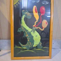 روتختی ۲ نفره، پایه گل، بادبزن تزئینی، شبه قالی