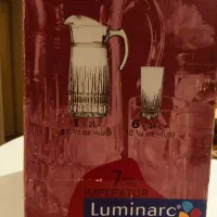 پارچ و لیوان هفت پارچه لومینارک فرانسه|ظروف سرو و پذیرایی|رشت, منظریه|دیوار